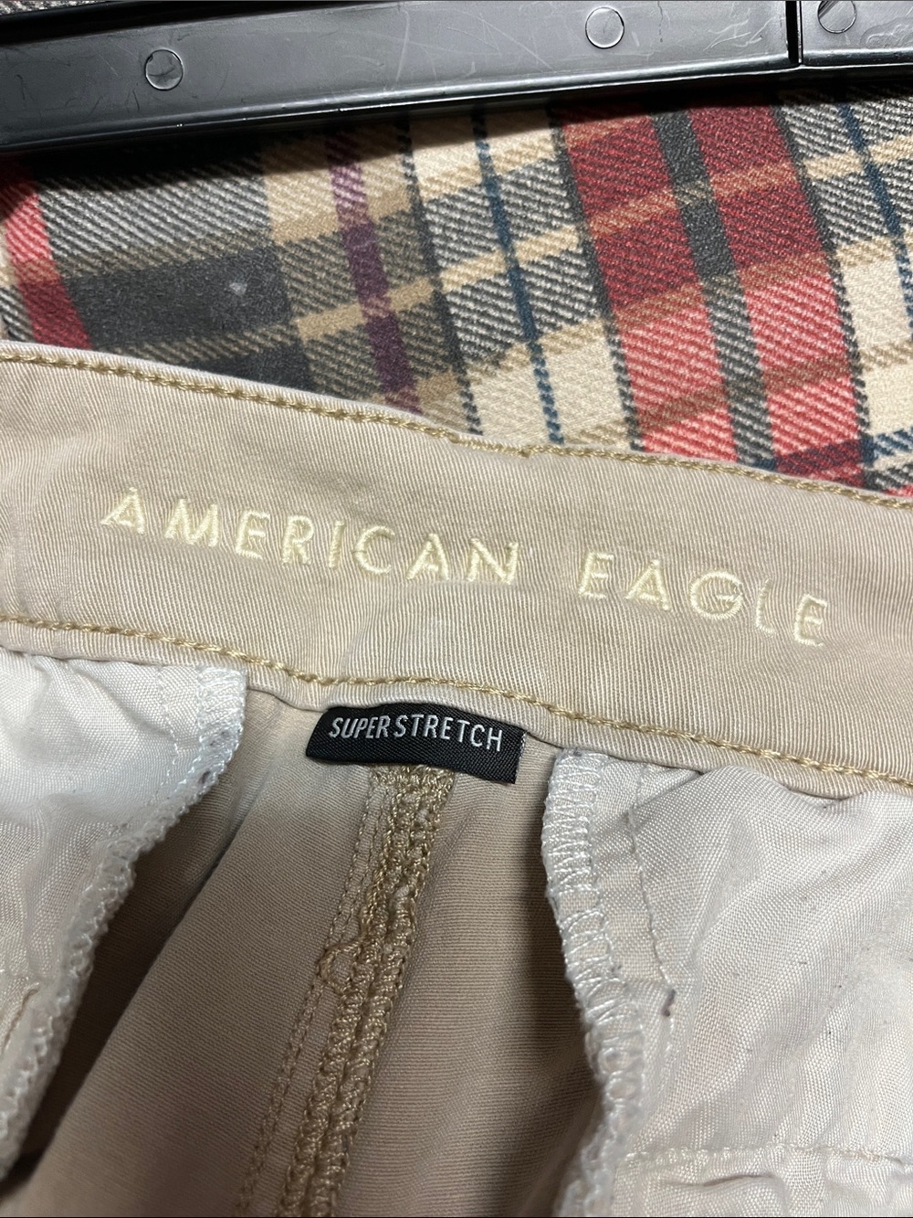 American Eagle Outfitters Light Beige Flare Jeans - Picture 3 of 3